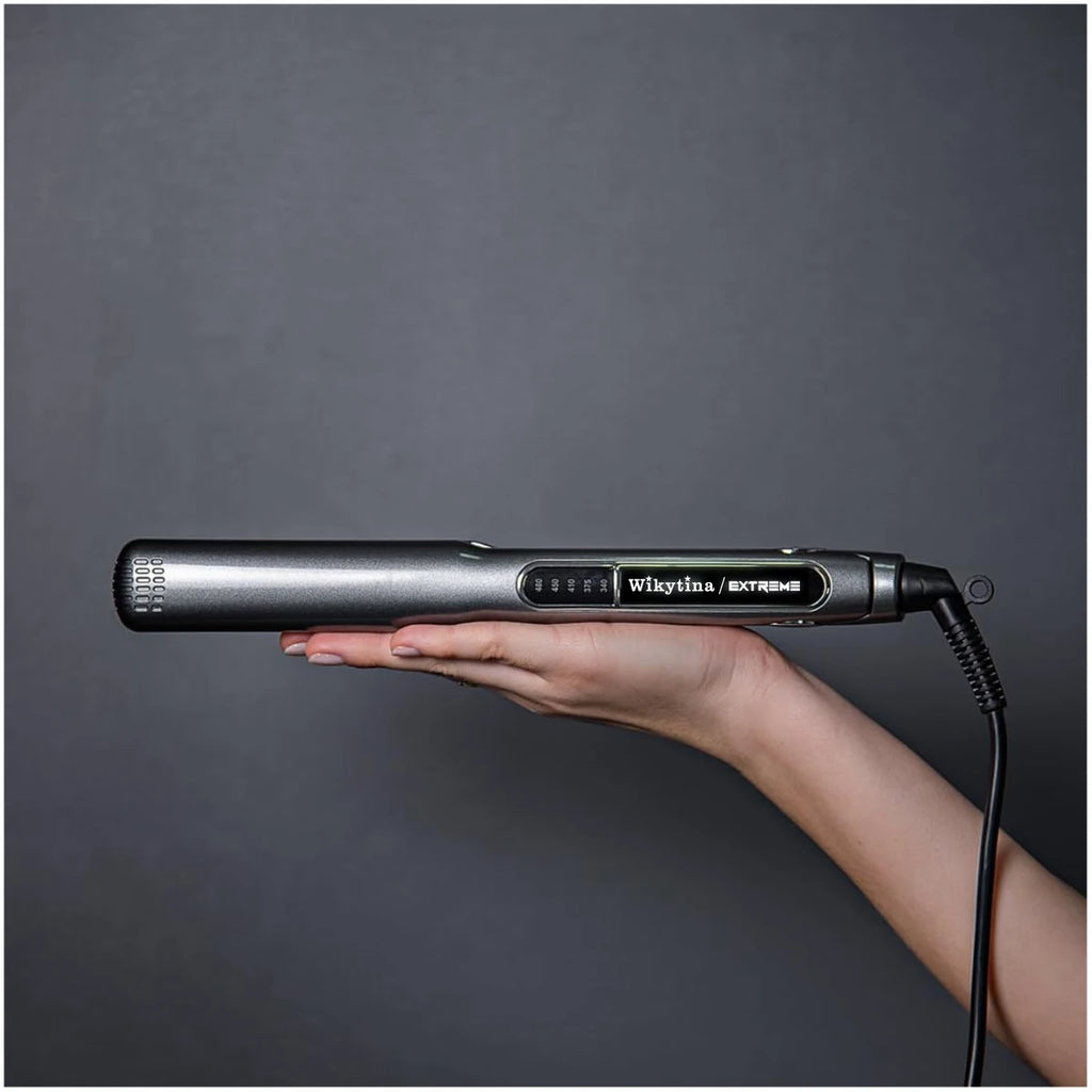 Plancha de Pelo Profesional con Iones Negativos, Calentamiento Rápido, Placas de Titanio, Temperatura Ajustable, Anti-Frizz, Alisador de Pelo Suave