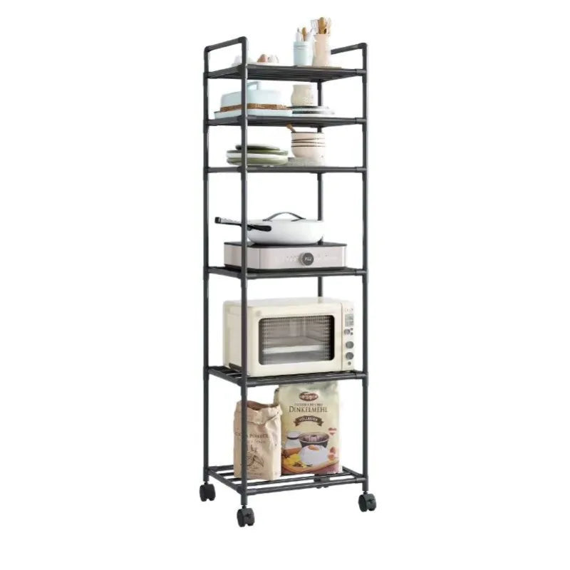 Carrito de almacenamiento para cocina con estantes - unidad de almacenamiento doméstica de varios niveles - organizador de estantes para baño