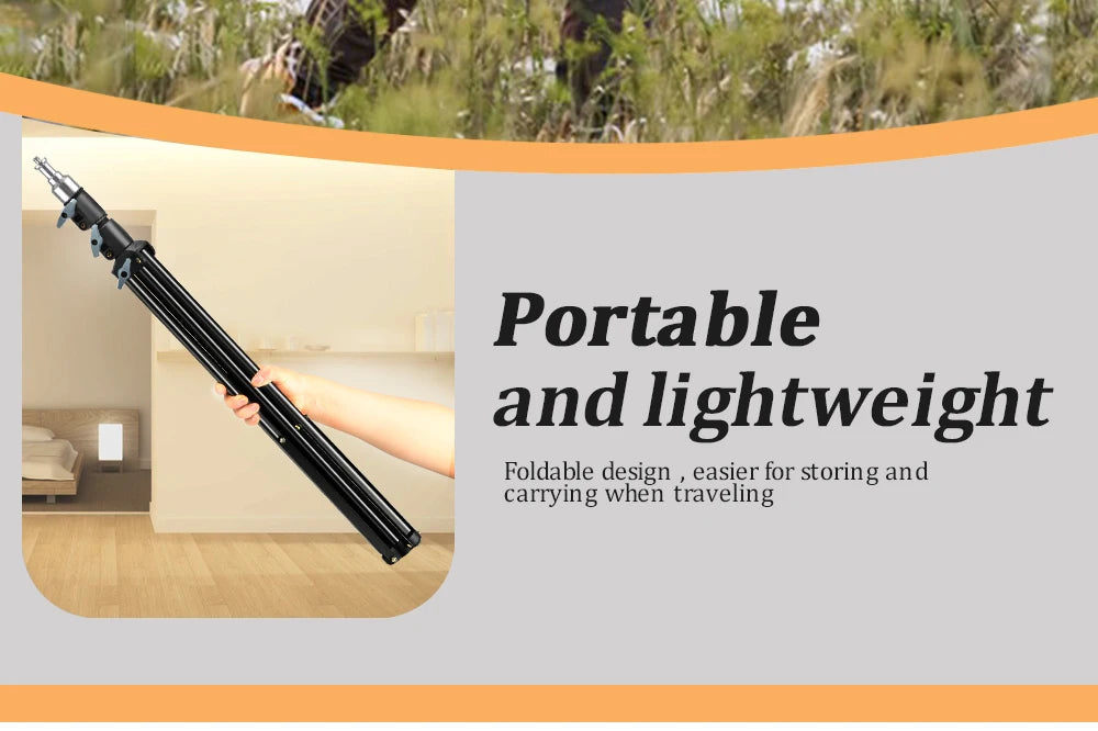 Trípode extensible SH de 190cm con tornillo y ruedas de 1/4, control remoto por Bluetooth para cámara DSLR, trípode de micrófono con luz de relleno para teléfono inteligente