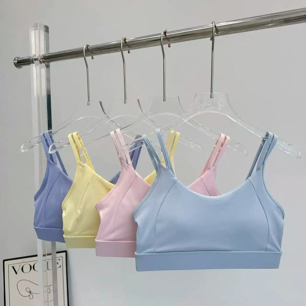 Sujetador Deportivo para Mujer, Resistente a Impactos y con Efecto Push-Up, Ropa Deportiva, Sujetador de Yoga de Secado Rápido para Verano y Alta Intensidad
