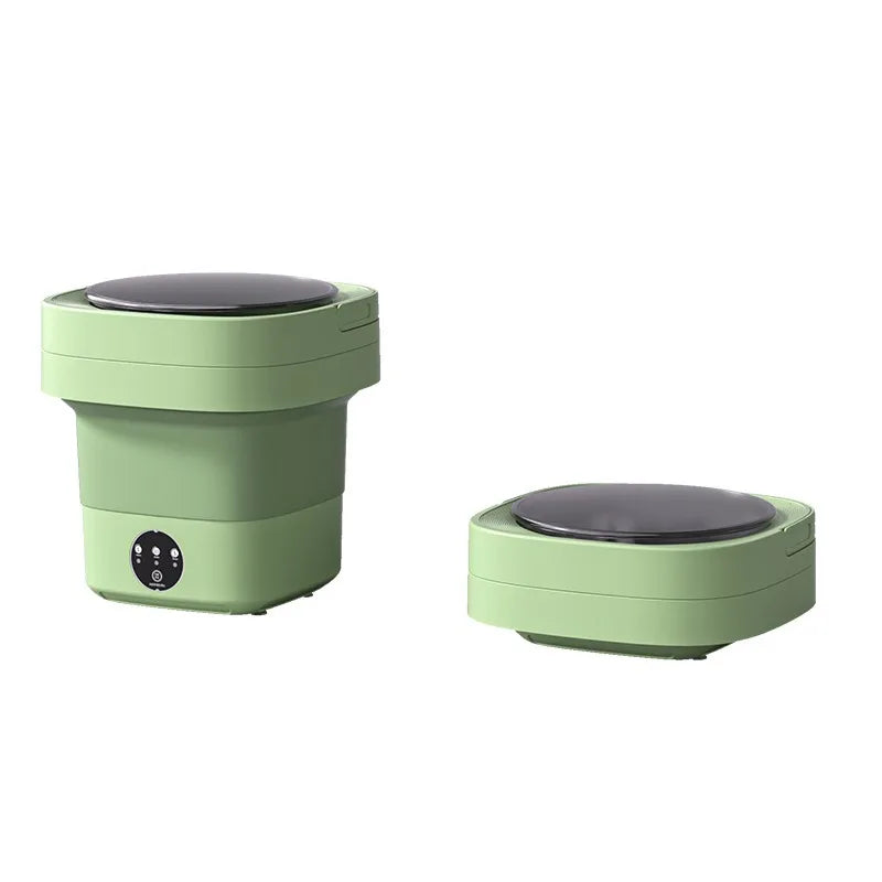 Lavadora plegable portátil de gran capacidad, cubo secador giratorio para ropa, ropa interior de viaje, calcetines, Mini lavadora, 6L/11L