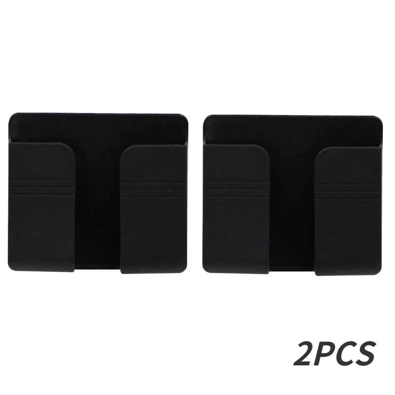Caja de almacenamiento montada en la pared, organizador multifunción sin perforaciones, Control remoto de TV, soporte de carga para enchufe de teléfono móvil, 1-4 Uds.