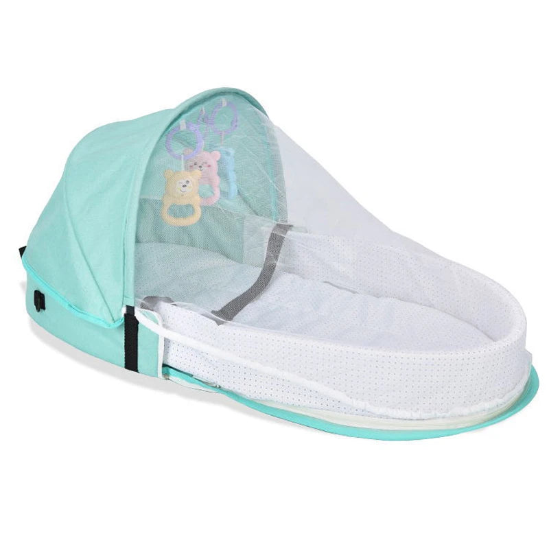 Nido de bebé de viaje multifunción, cuna portátil, plegable, para dormir, con Mosquito