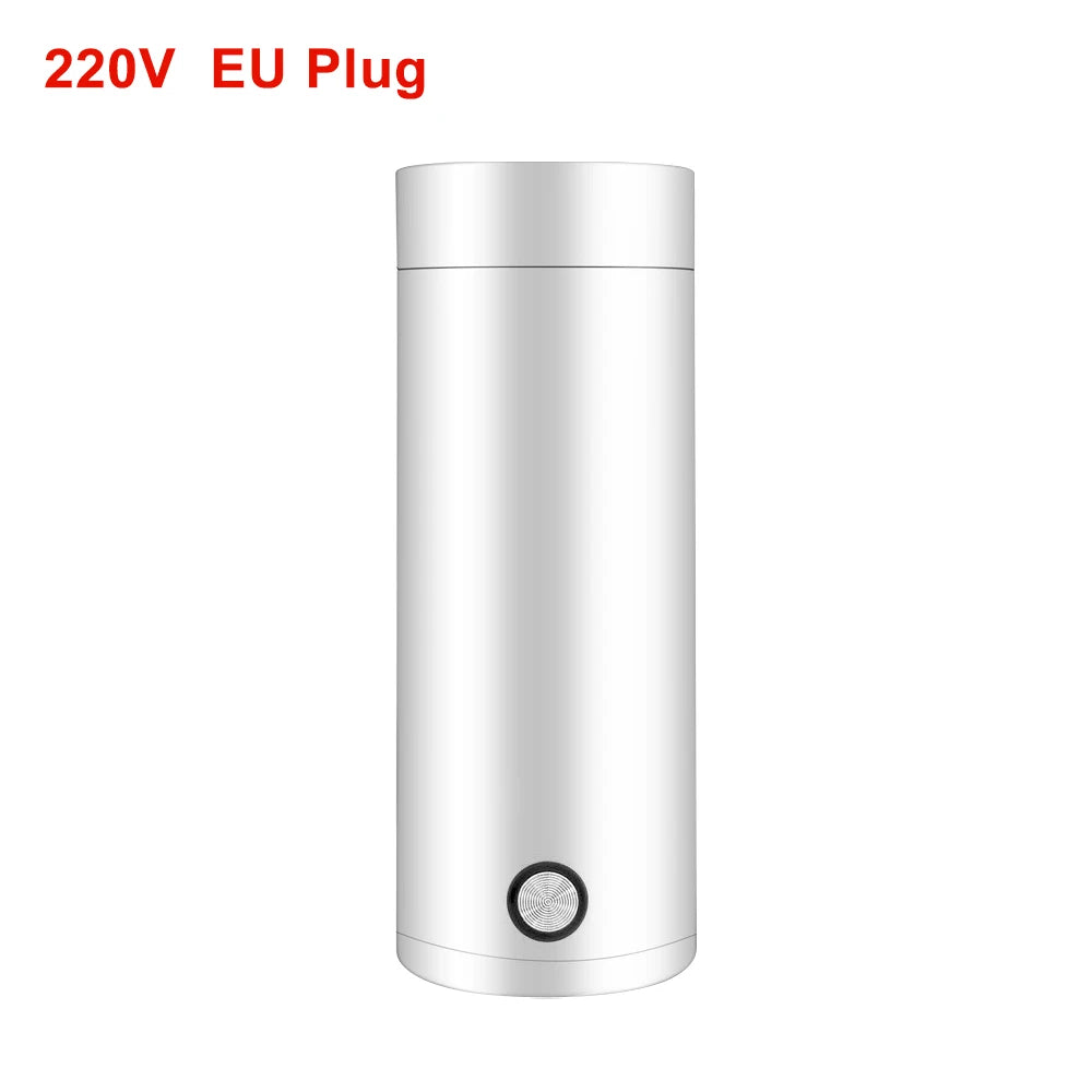 Hervidor eléctrico portátil de viaje, hervidor de té y café de ebullición rápida, Mini calentador de leche para bebé de acero inoxidable 304, hervidores térmicos
