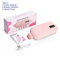 Almohadilla calefactora Menstrual, masajeador Abdominal eléctrico, cinturón de cintura calentado por vibración, cinturón calentador de útero USB para mujeres, cuidado de los períodos