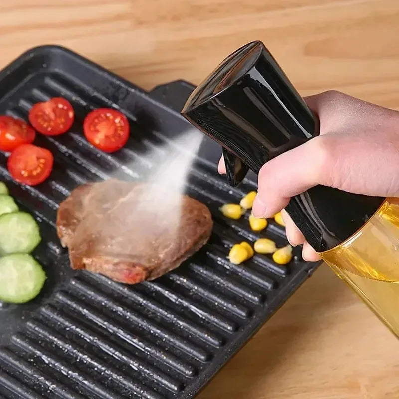 Spray de aceite para cocinar, botella dispensadora de aceite de oliva, pulverizador, niebla, vinagre de aceite de calidad alimentaria reutilizable, botella pulverizadora, accesorios de cocina