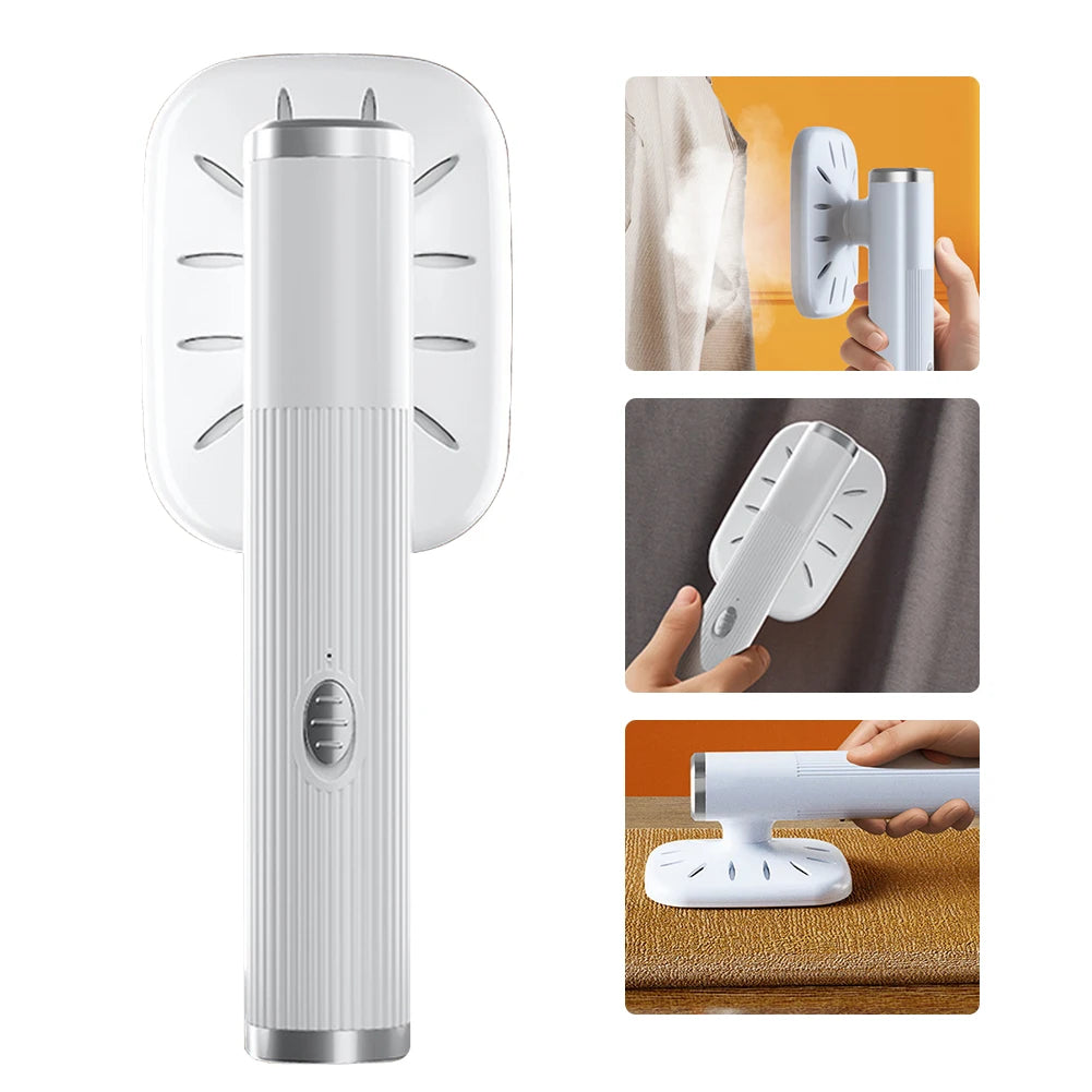 Máquina de planchar portátil 360 °   Plancha de mano para planchar, plancha de vapor doméstica alimentada por USB para planchar ropa de tela