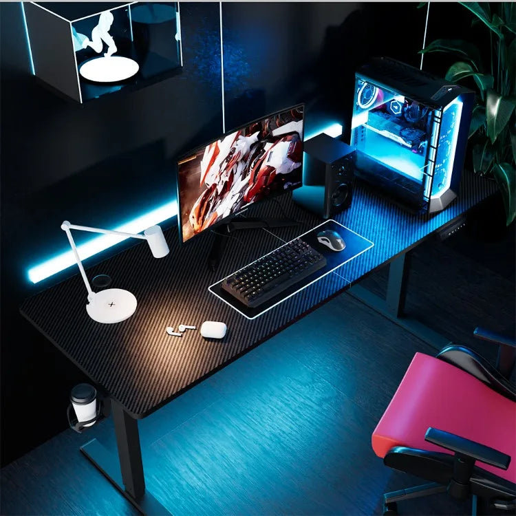 Escritorio eléctrico para ordenador, mesa ergonómica con altura ajustable para sentarse y ponerse de pie, escritorio para juegos, muebles para el hogar y la Oficina