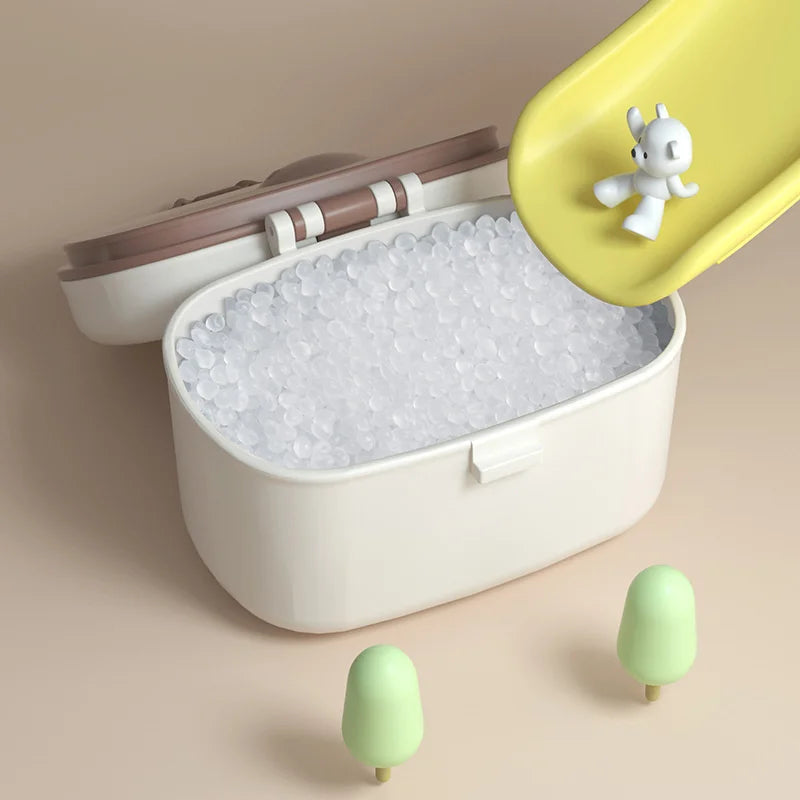 Contenedores portátiles de almacenamiento de alimentos para bebés, dispensador inteligente de fórmula de leche en polvo sin derrames sin BPA para frutas, aperitivos y nueces