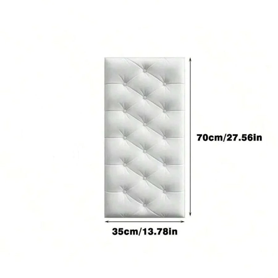 Pegatinas de pared 3D, papel tapiz autoadhesivo grueso Tatami, alfombrilla de pared anticolisión, cojín de espuma suave para dormitorio de niños y sala de estar