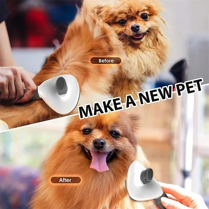 Cepillo para perros y gatos, peine de autolimpieza, removedor de pelo, herramientas de aseo, accesorios para mascotas