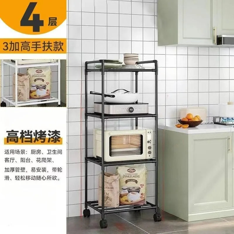 Unidad de almacenamiento y estantería portátil para el hogar, adecuada para cocina, dormitorio y uso multipropósito, con ruedas.