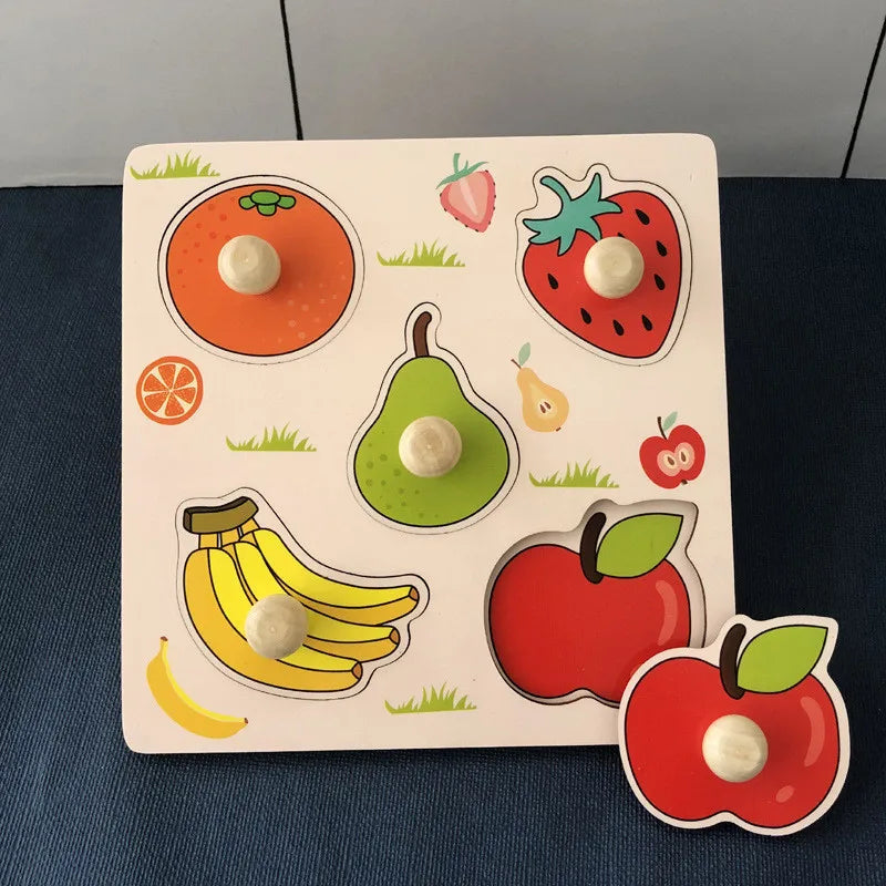 Rompecabezas Montessori para bebés juguetes de madera para niños de 1 2 y 3 años juegos educativos de aprendizaje para niños regalos de cumpleaños para niños