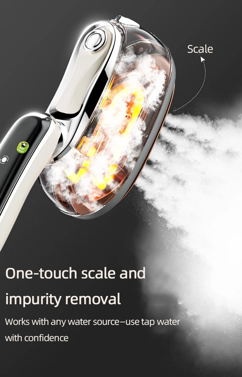 Plancha de Vapor Portátil EU 2026, Nueva Plancha de Vapor Inteligente con Pantalla LED Digital, Plancha de Vapor Portátil para Viajes y Hogar, Plancha de Vapor de Mano de Alta Potencia de 1200W