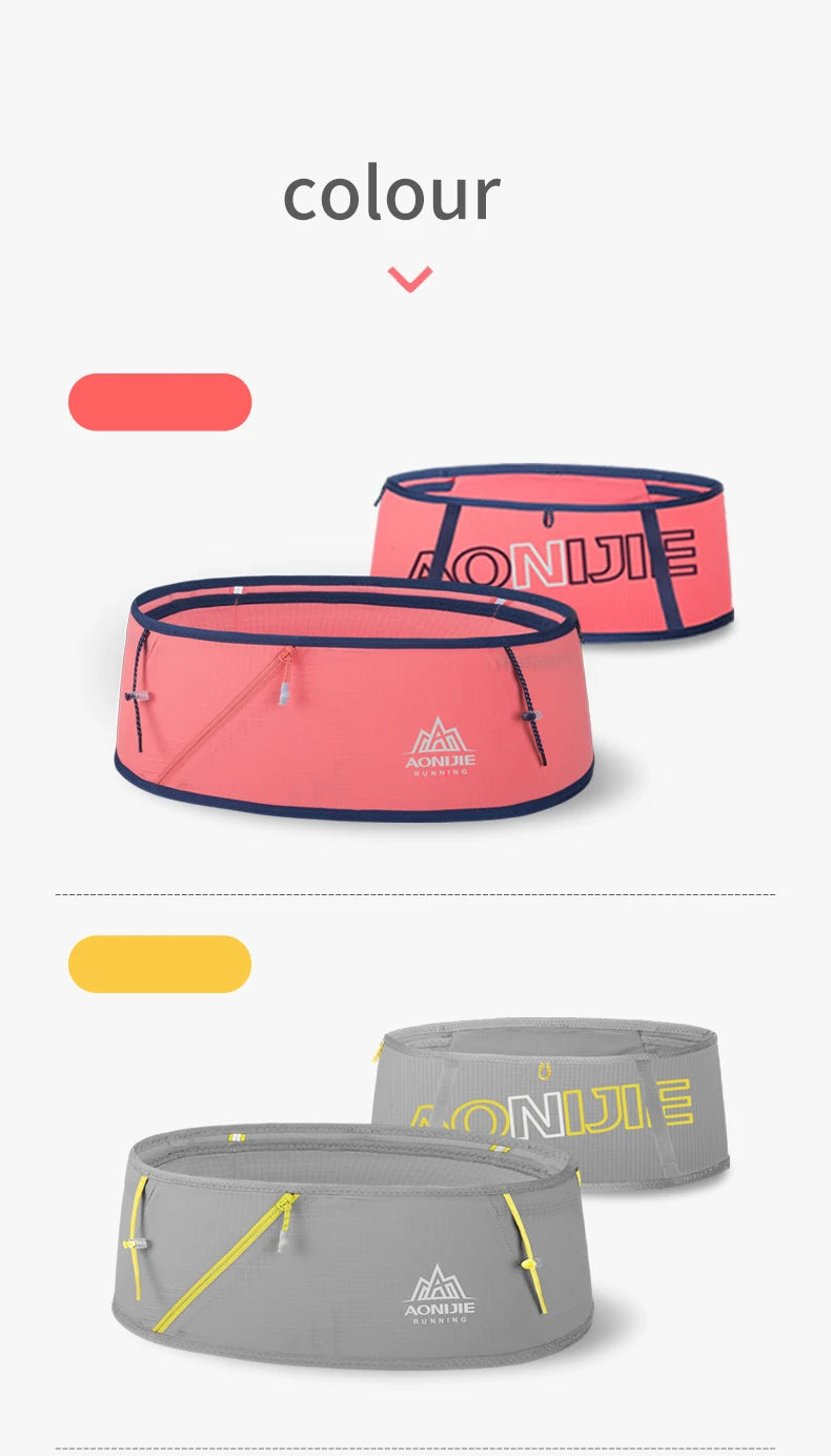 AONIJIE W8101 cinturón de hidratación para correr riñonera bolsa de dinero de viaje Trail Marathon gimnasio entrenamiento Fitness soporte para teléfono móvil