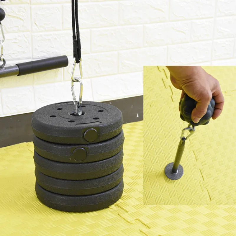 Pasador de carga para gimnasio, sistema de Cable de polea de acero inoxidable para Fitness, accesorio para mancuernas, marco de soporte para rodajas de barra para levantamiento de pesas