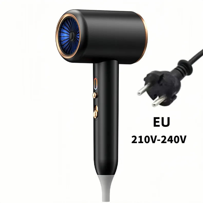Secador de pelo de alta velocidad, venta directa del fabricante, 2400w, iones negativos de alta potencia, luz azul, cuidado del cabello, peluquería en casa, Drye