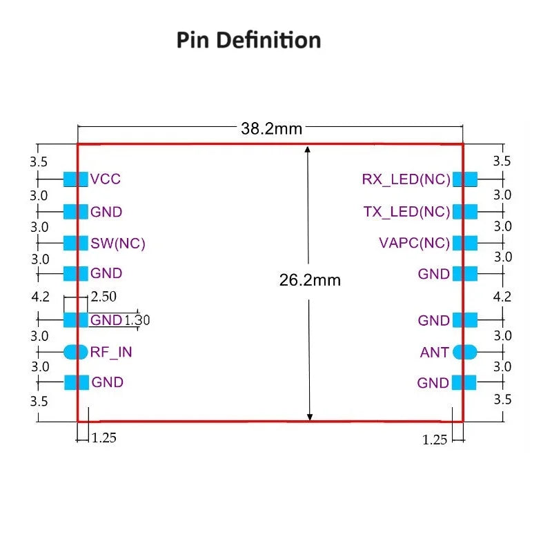 AMPLIFICADOR DE POTENCIA bidireccional de 433MHz/470MHz/510MHz, módulo de amplificación de señal bidireccional, amplificador de señal Lora