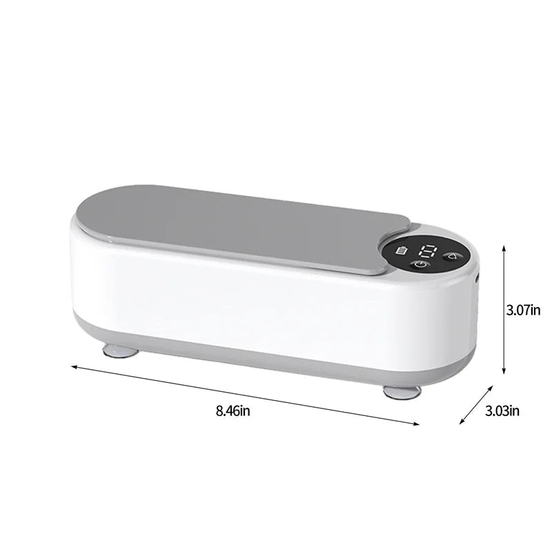 Máquina de limpieza doméstica portátil, limpiador ultrasónico de cápsulas limpias de 450ml, máquina limpiadora de joyas para anillos, gafas, brochas de maquillaje