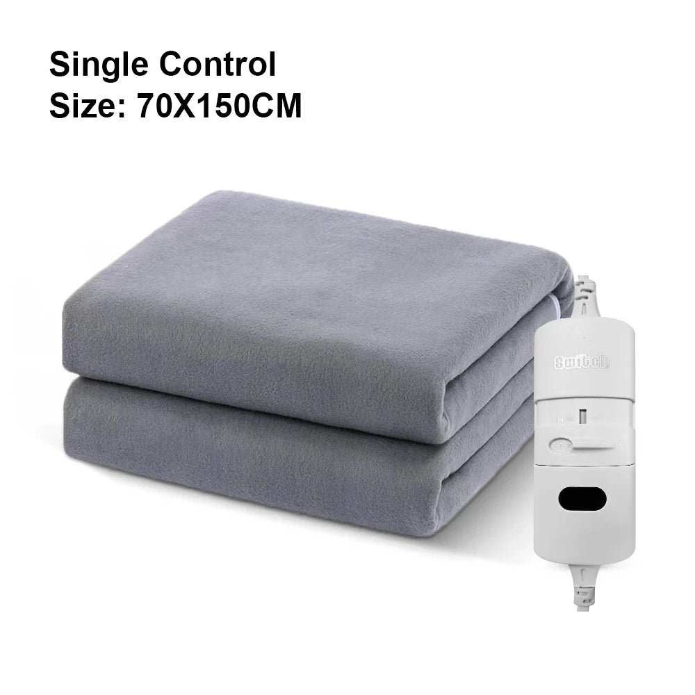 Manta eléctrica de 220V, termostato automático más grueso, manta calefactora eléctrica, calentador corporal, colchón térmico para habitación, manta calefactable