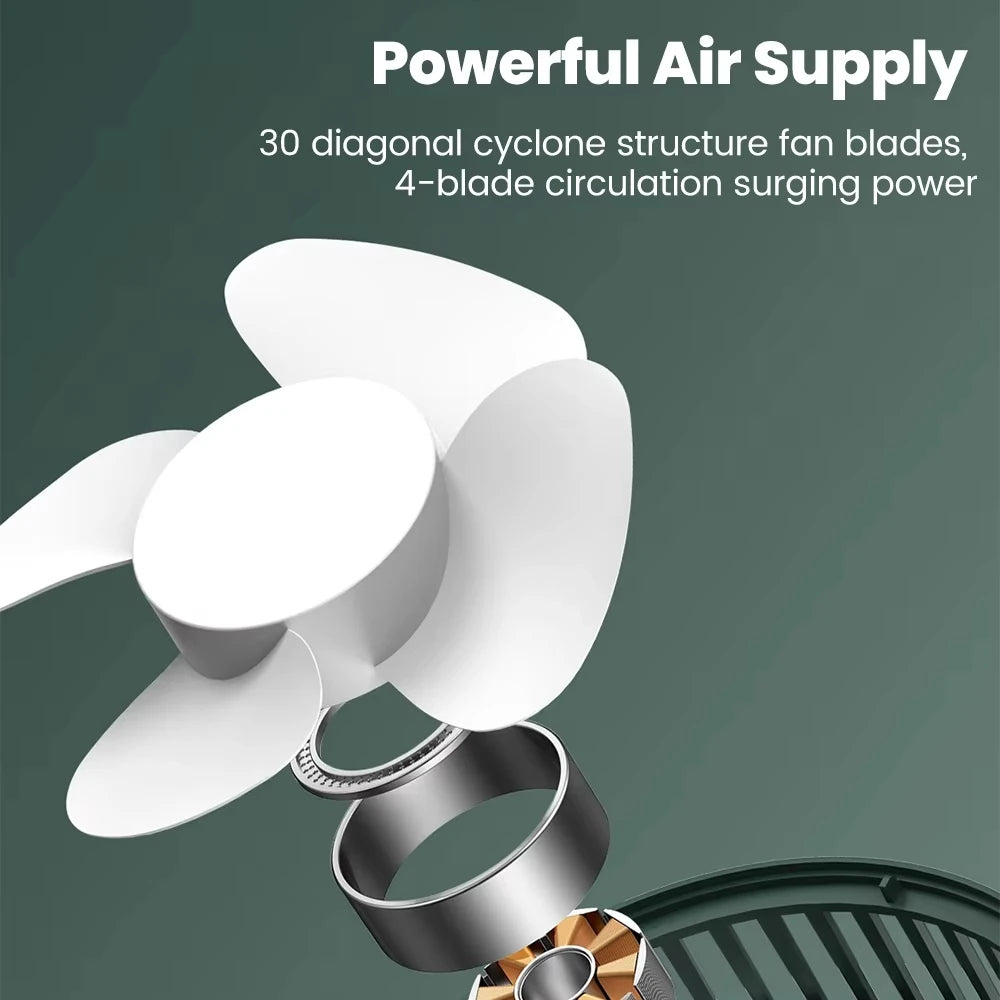 Ventilador de mesa Xiaomi, Mini ventilador USB portátil recargable, pequeño ventilador USB para dormitorio de estudiantes, ordenador, dispositivo de verano, hogar, escritorio, oficina
