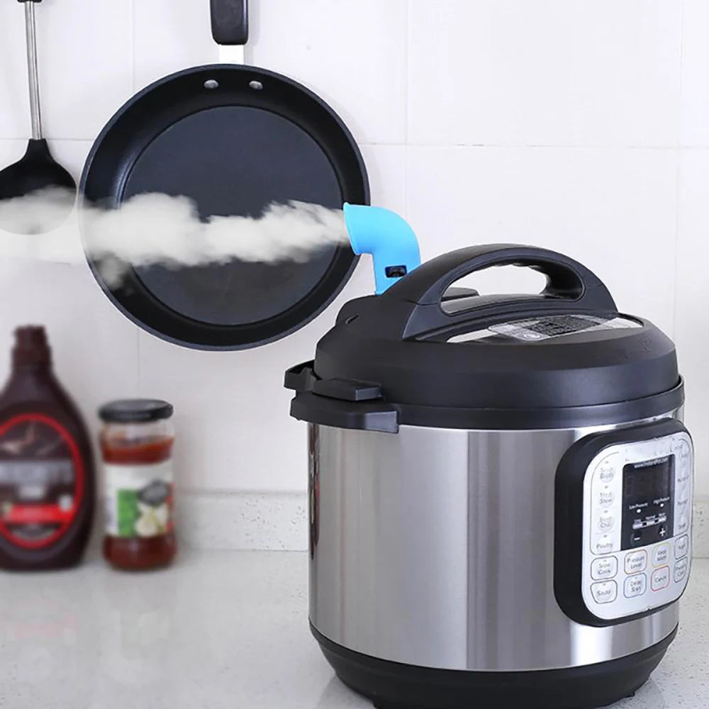 Olla a presión de silicona mundial, desviador de vapor, accesorios de válvula de liberación, olla instantánea de cocina giratoria 360, tubo de liberación de silicona