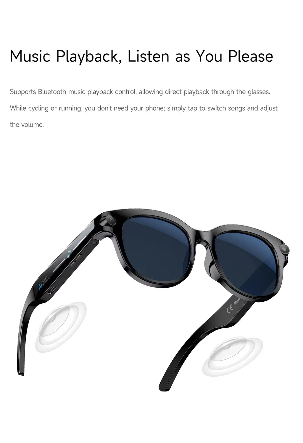 Gafas Inteligentes Lenovo 8K con IA, Traducción por IA, Llamadas Bluetooth, Reproductor de Música, Control de Cámara, Anti-luz Azul, Novedad 2026