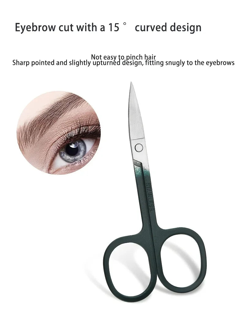 Kit de 9 Piezas para el Cuidado de las Uñas, Portátil, con Cortaúñas, Corta Cutículas, Tijeras para Uñas de los Pies, Lima para Uñas, Pinzas, Ideal para Viajes y el Hogar