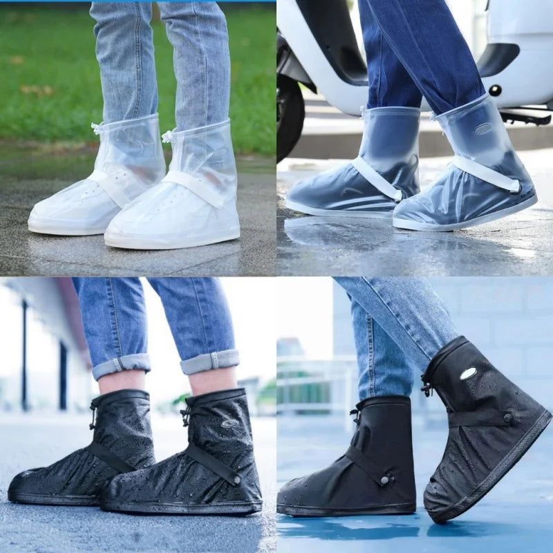 Cubierta impermeable para zapatos contra la lluvia, cubiertas antideslizantes reutilizables para botas de senderismo y ciclismo, protectores para zapatos, cubierta para botas de arena húmeda para lluvia y nieve