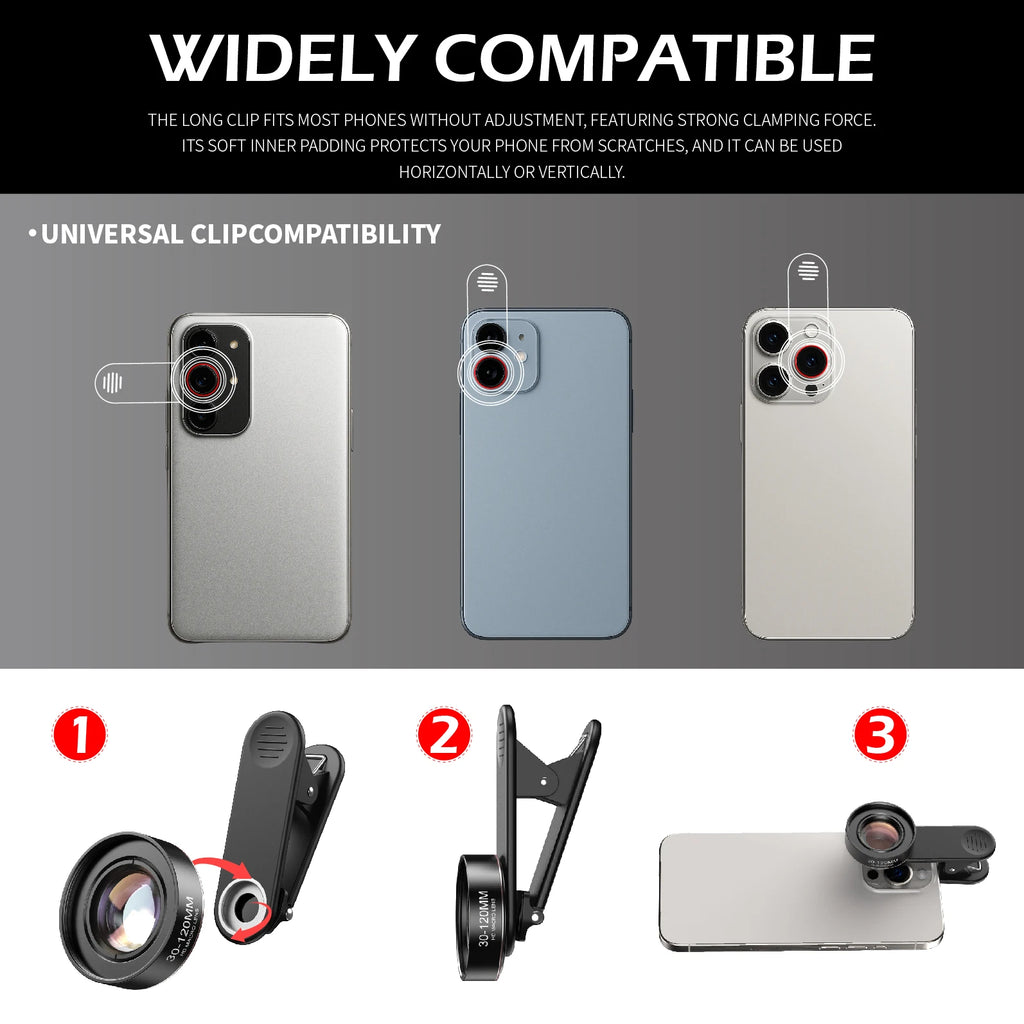 Nueva lente Macro mejorada 4K HD 30-120mm lente de teléfono Ultra cámara filtros CPL Star para iPhone xs Max Samsung s10 todos los teléfonos inteligentes