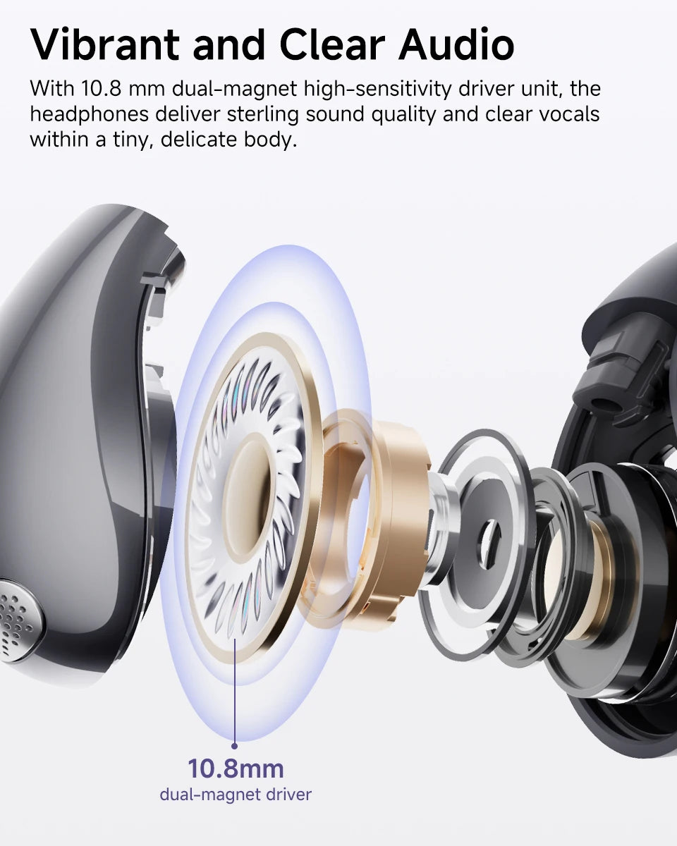 QCY Crossky C30 auriculares con Clip para la oreja Bluetooth 5,4 inalámbricos de oído abierto deportes TWS auriculares de doble conexión