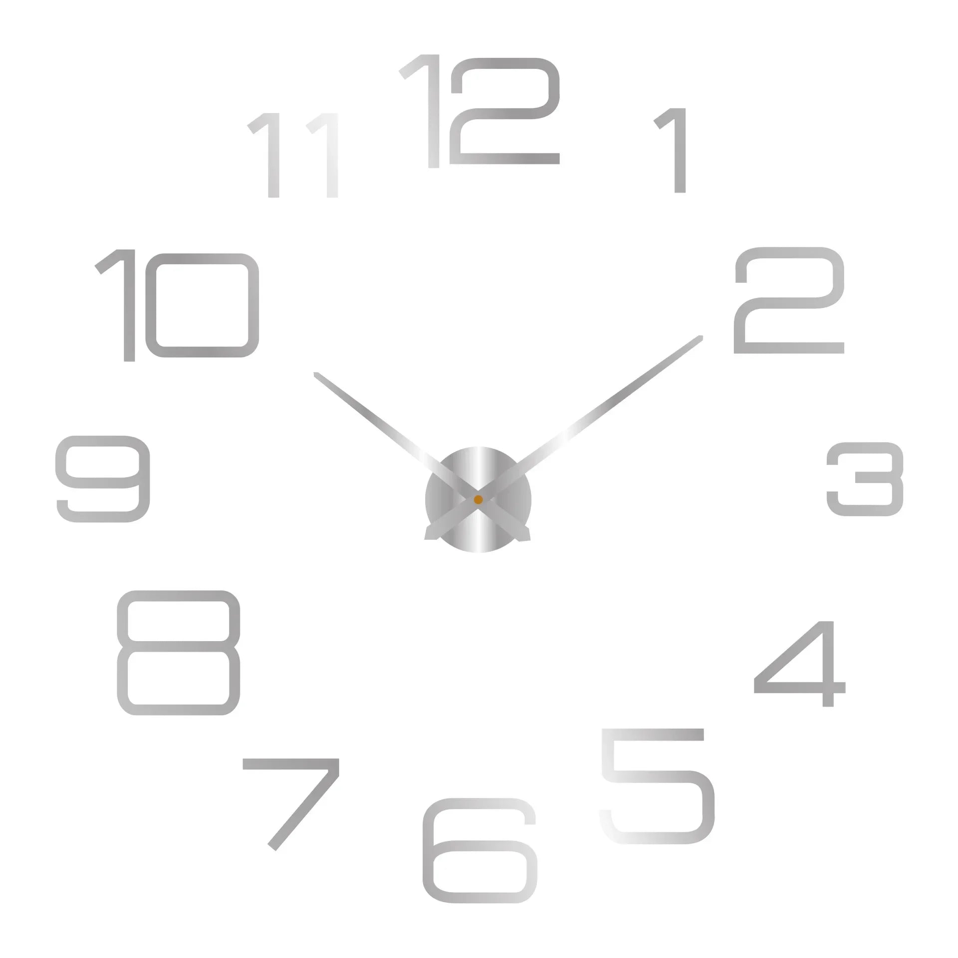 Reloj de pared con espejo acrílico de Número Romano grande 2D/3D, pegatina de moda DIY, relojes de cuarzo, reloj, decoración del hogar, pegatinas para el salón