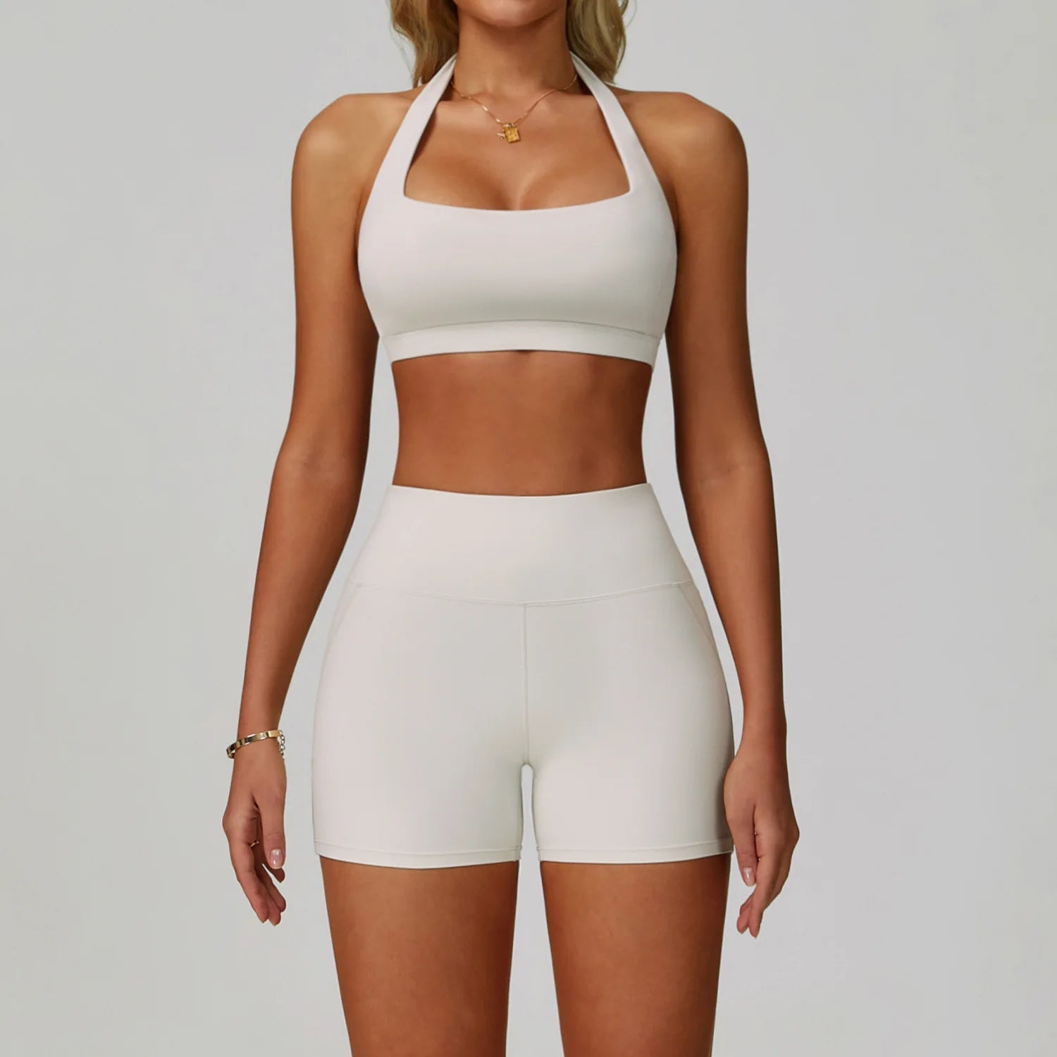 Conjuntos de 2 uds de chándal para mujer, ropa deportiva, conjuntos de Yoga, ropa deportiva, sujetador de entrenamiento, conjunto de mallas de cintura alta, ropa de gimnasio, trajes deportivos