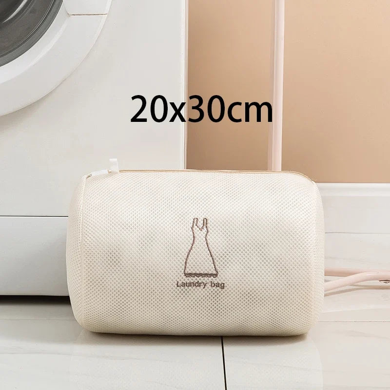 Juego de 7 Bolsas de Lavandería con Bordado Grueso, Bolsa de Lavado de Malla Fina para Prendas Delicadas, Organizador de Ropa para el Hogar