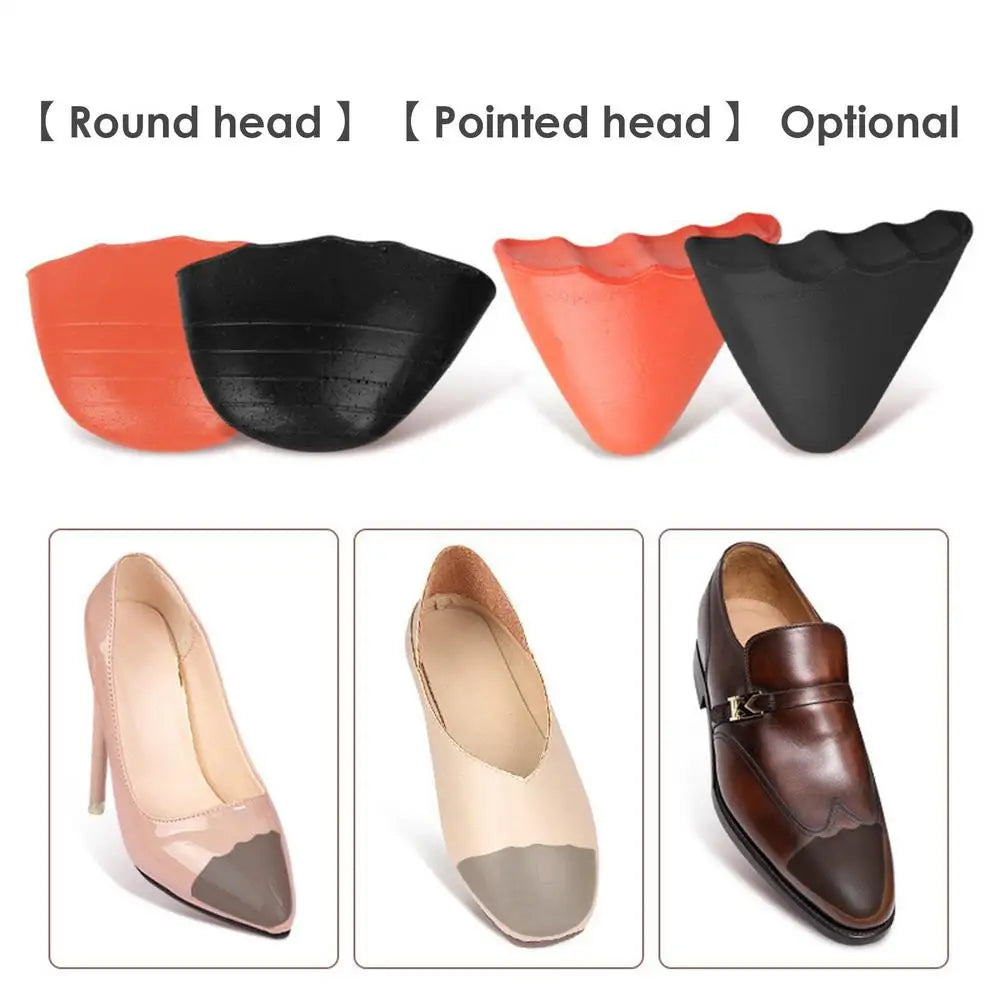 Rellenos de dedos para zapatos, relleno de zapatos de espuma de PU suave y grueso, 1 par de inserciones para los dedos, embutidor de zapatos cómodo antidesgaste para zapatos informales