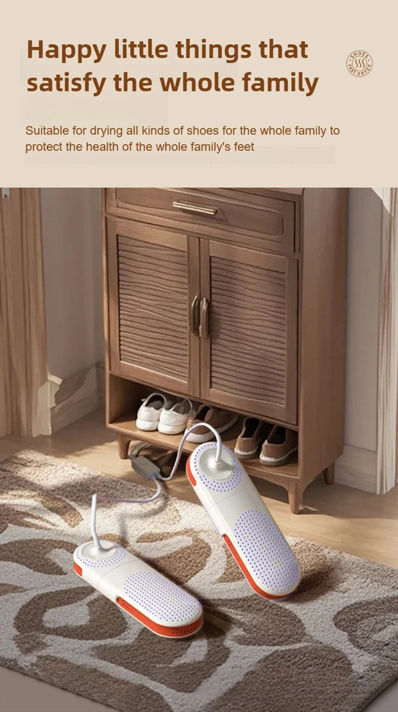 Secador de Zapatos Doméstico, Secador de Zapatos con Esterilización, Secador de Zapatos para Dormitorio, Secador de Zapatos Portátil, Desodorización, Secado Rápido 2026