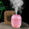 Mini humidificador de aire USB, difusor de aceites esenciales para el hogar y el coche, generador de niebla silencioso ultrasónico con lámpara LED de Color