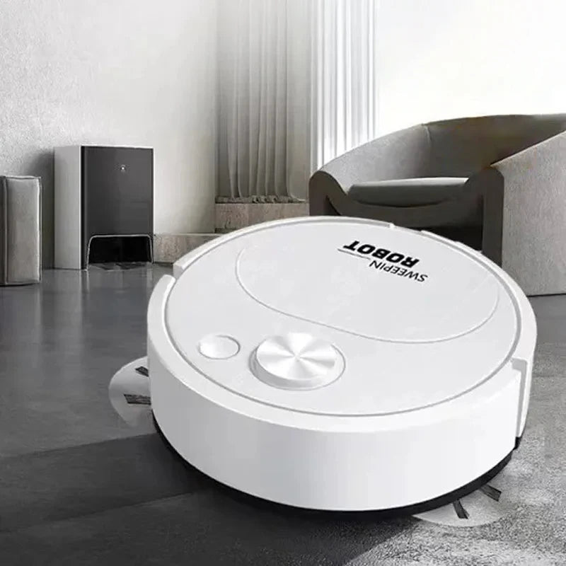 Aspiradora eléctrica automática para suelos 3 en 1, 1500Pa, fregona, recargable por USB, inalámbrica, para uso doméstico y de oficina