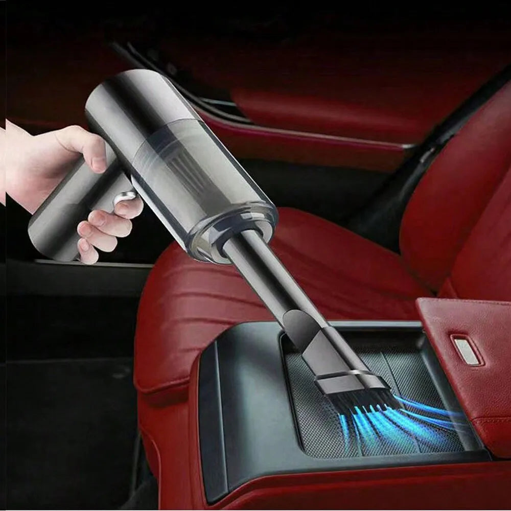 Aspiradora 3 en 1 con función de succión y soplado integradas, aspiradora combinada con carga USB, aspiradora pequeña para coche y hogar