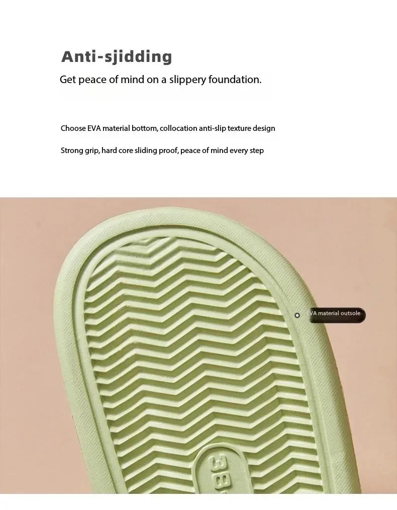 Zapatillas de Ducha Antideslizantes con Suela de EVA Suave para Hombres y Mujeres, Parejas, Impermeables, para el Hogar, Ocio, Baño, Pantuflas, Moda