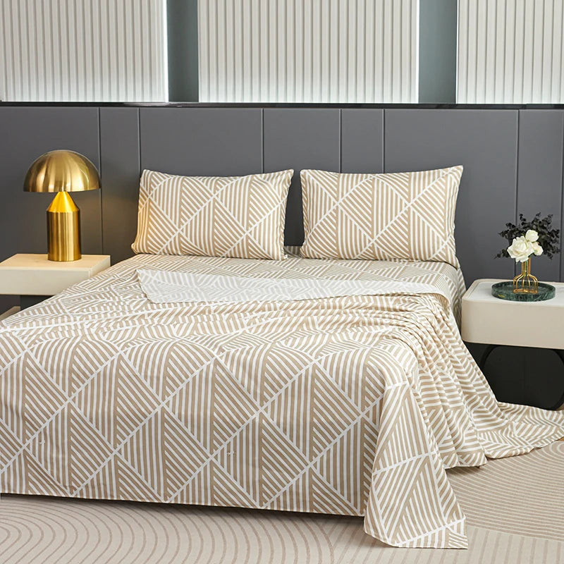 Juego de ropa de cama de tamaño grande (3 o 4 piezas): sábana con estampado de flores pequeñas, funda protectora de colchón, resistente a arrugas y pelusa, apta para todas las estaciones Análisis detallado de términos
