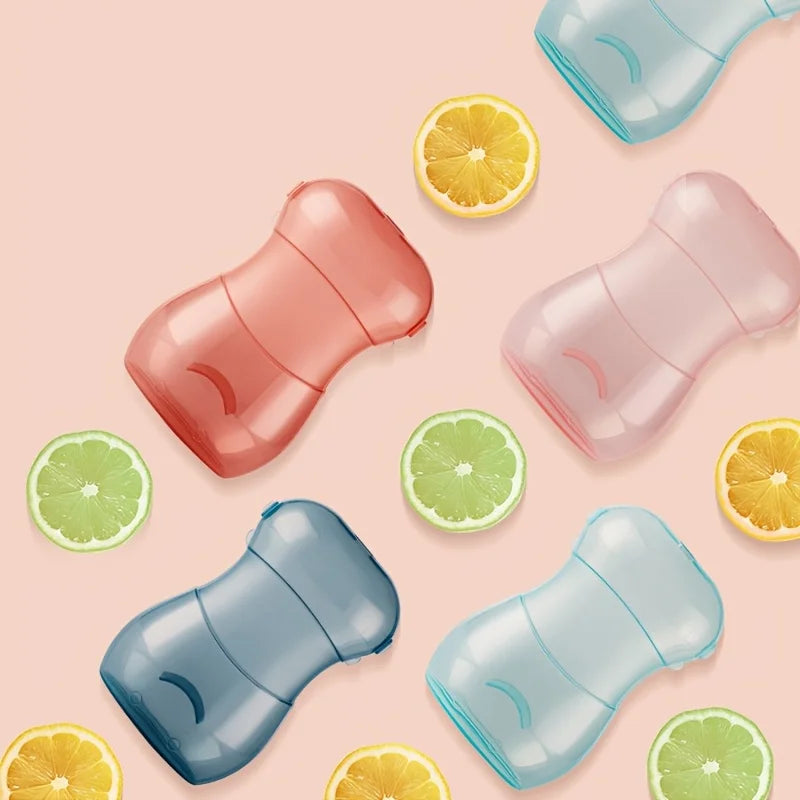 Bolsa para alimentos a prueba de apretar, taza de alimentación portátil para jóvenes: disponible en rosa, verde, azul