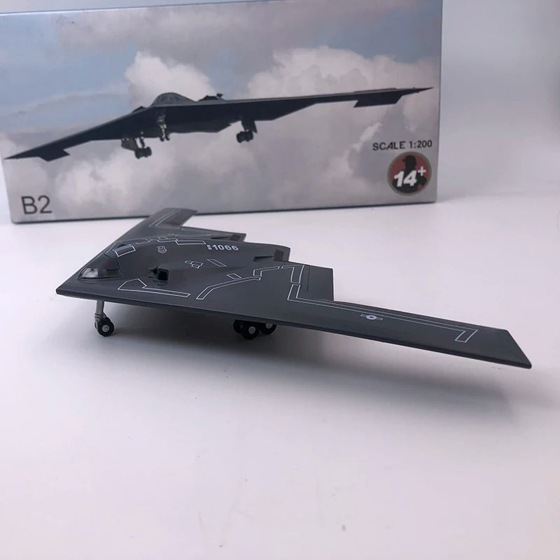 Diecast 1/200 escala B2 USAF B-2A bombardero avión réplica modelo de juguete para colección de exhibición regalos de vacaciones