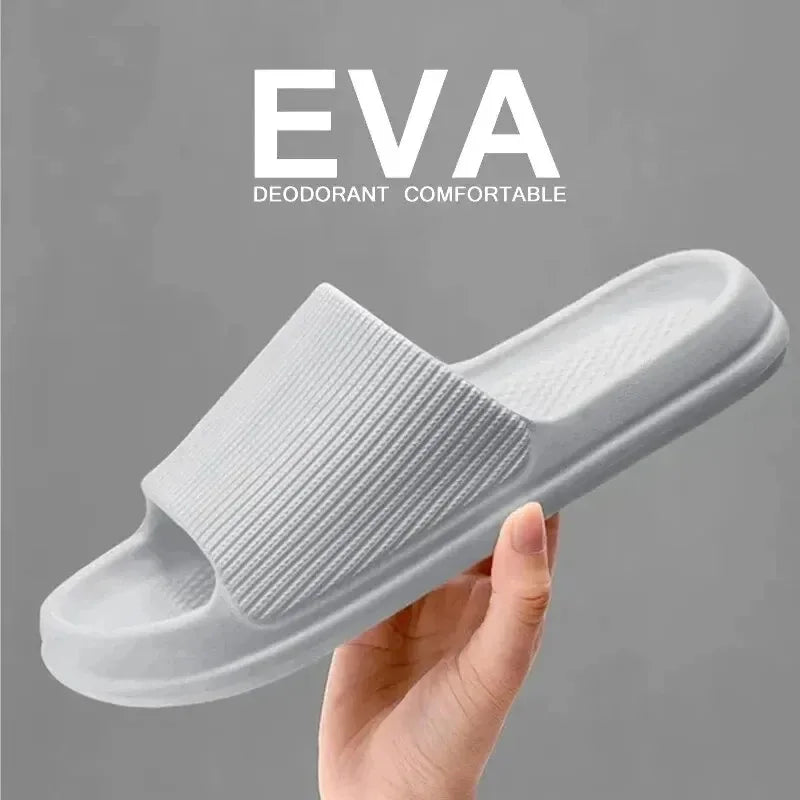 Zapatillas de Ducha Antideslizantes con Suela de EVA Suave para Hombres y Mujeres, Parejas, Impermeables, para el Hogar, Ocio, Baño, Pantuflas, Moda
