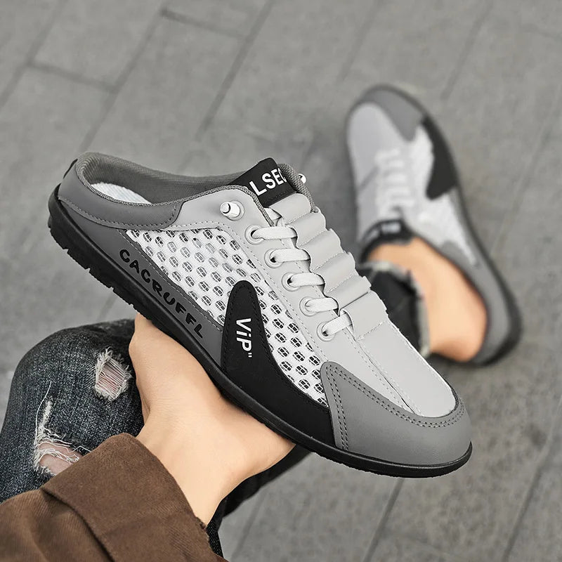 Zapatos de Hombre Estilo Verano 2026, Diseño Cerrado y Deslizante con Malla Transpirable, Mocasines Modernos y Transpirables