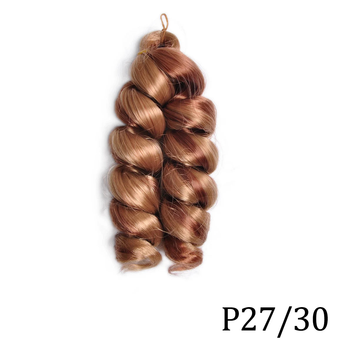 Extensiones de cabello trenzado rizado en espiral de pelo sintético de 12 pulgadas, pelo rizado rosa ombré, rizos franceses, pelo de ganchillo trenzado para mujer