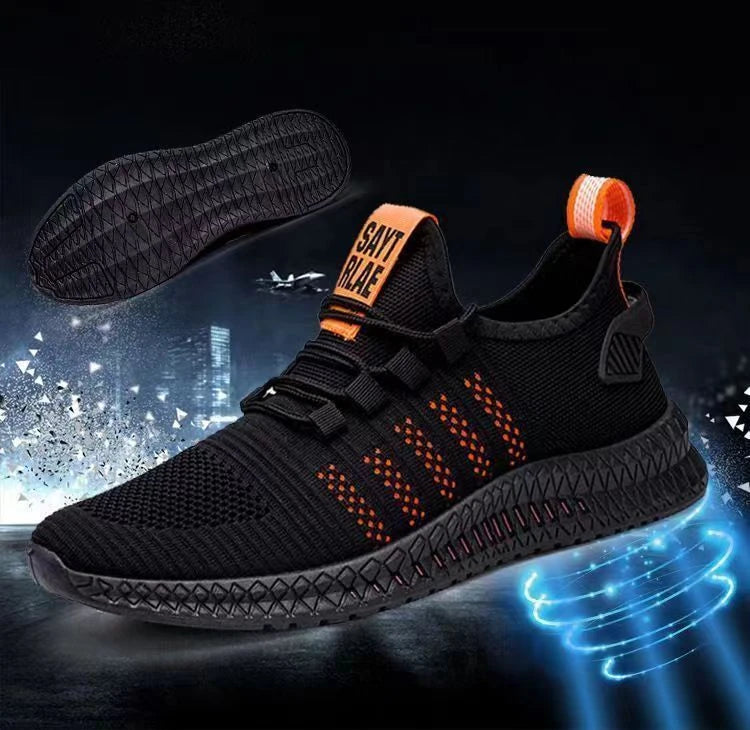 2024 otoño nueva moda zapatos de hombre de malla casual zapatillas antideslizantes moda transpirable calzado masculino al aire libre cómodo zapato ligero