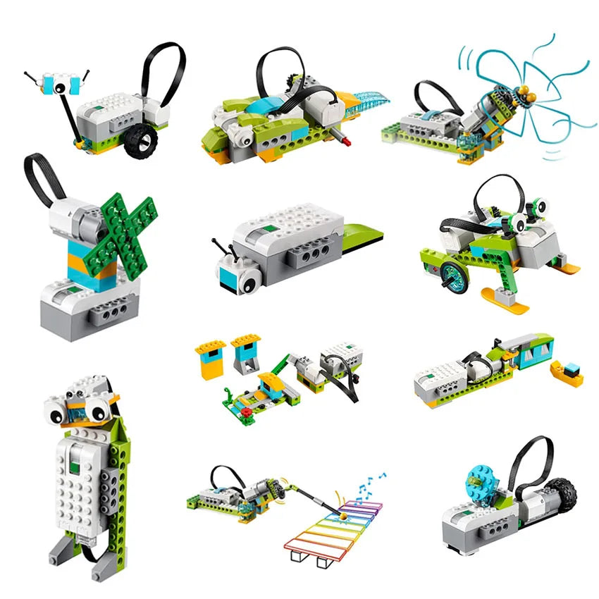 NUEVO Kit de Construcción Robótica WeDo 2.0 de 390 Piezas, Compatible con Scratch 3.0, para la Escuela, STEAM, Ladrillos Educativos, Juguetes DIY, Regalos