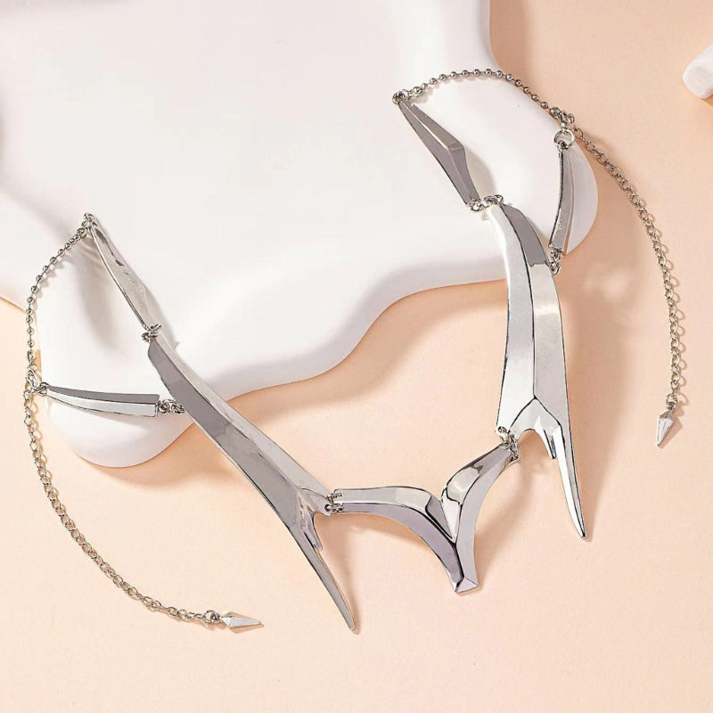 Pendientes de Metal para hombres y mujeres, Accesorios de Cara fluida de alienígena mecánico gótico, máscara Irregular Punk, joyería de fiesta de Halloween