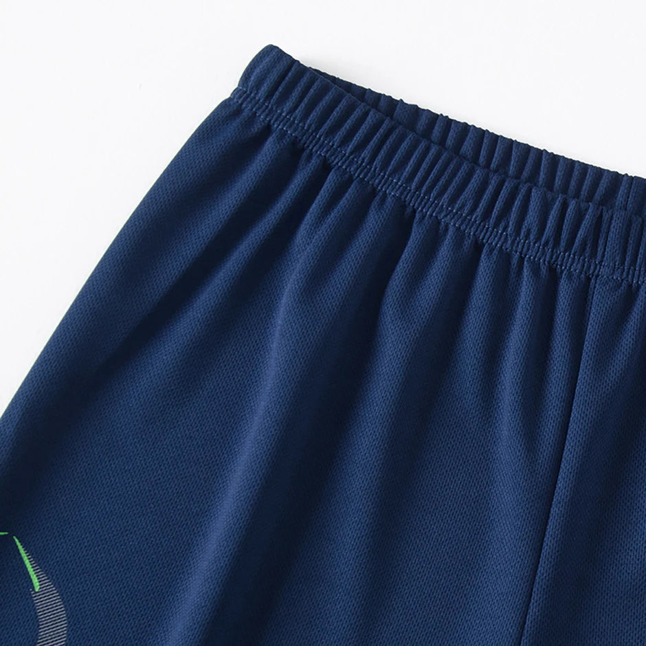 Conjunto de manga corta para hombre de las cuatro estaciones, camiseta estampada de secado rápido para deportes juveniles, Fitness, correr, cómodo e informal, 2 piezas
